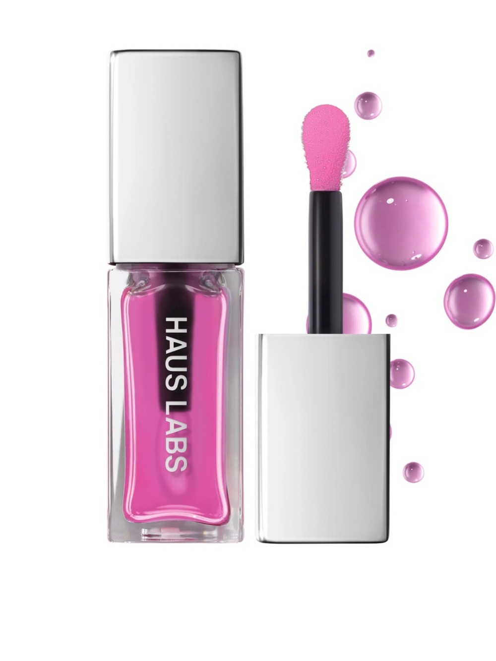 Haus Labs PhD Hybrid Hydrating Tinted Lip Oil. Color: Tint - sheer pink